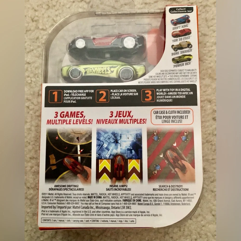 Hot Wheels Apptivity Power Rev Car for use with iPad, 2 Pack